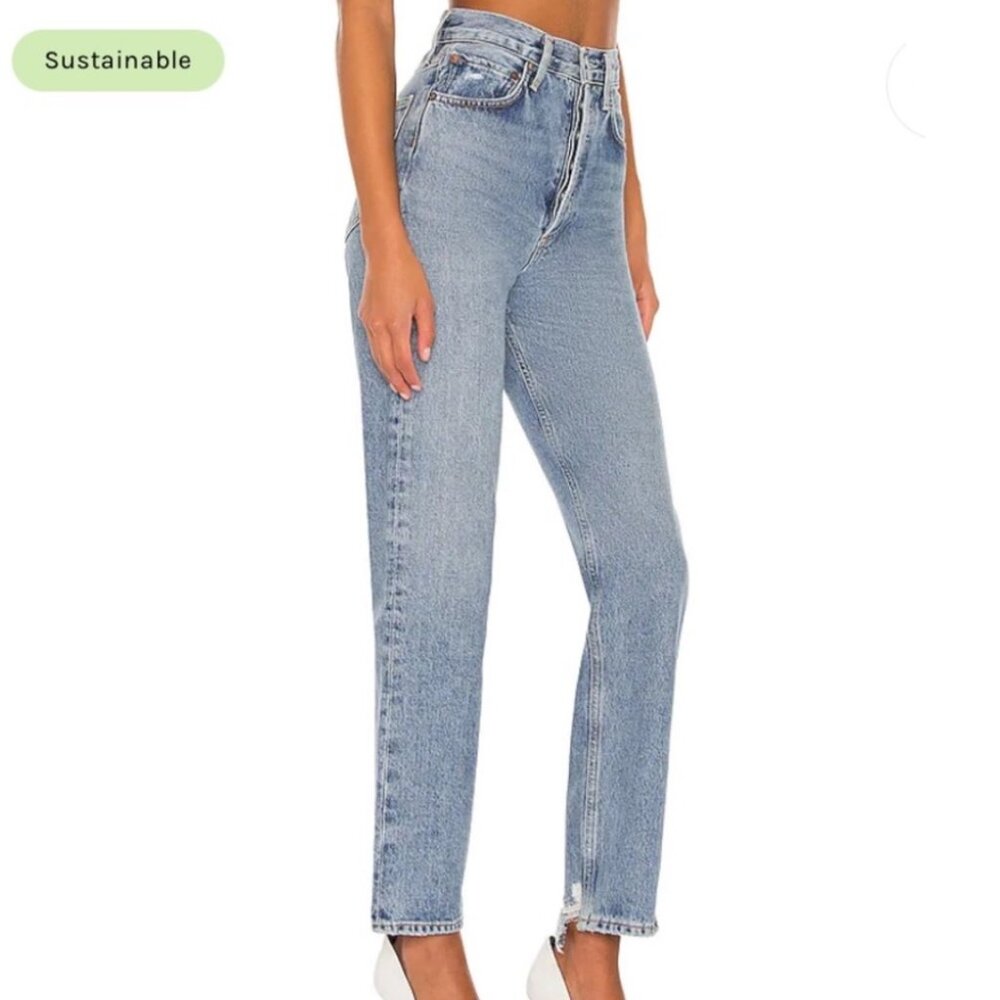 Agolde Vintage Light Blue High-Rise Boyfriend Jeans
